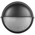 Ellies Arc Series - Large AC Round Bulkhead - Aluminium + Glass - E27 Base -BK