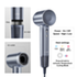 Laifen Swift Special High Speed Hair Dryer Silver Blue - 1HD50-G-EU-SI-002