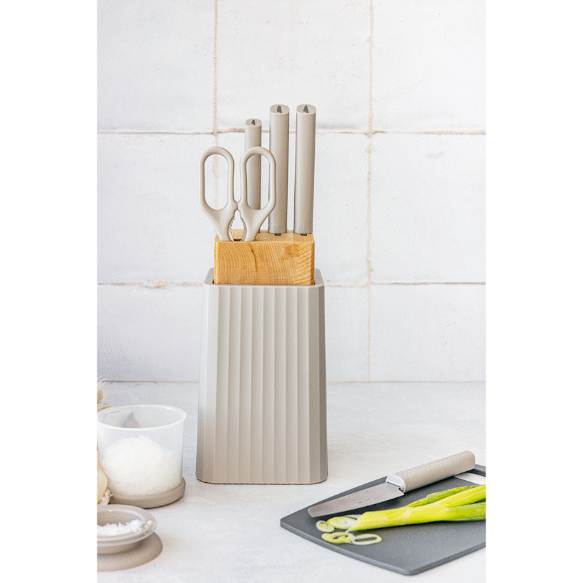 Kitchen Inspire 6pce Knife Block Set