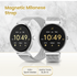Volkano Ayla Collection Smartwatch with Extra Silicone Strap - Silver
