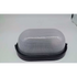 Ellies Illume Series - AC Oval Bulkhead - Aluminium + Glass - E27 Base - BK