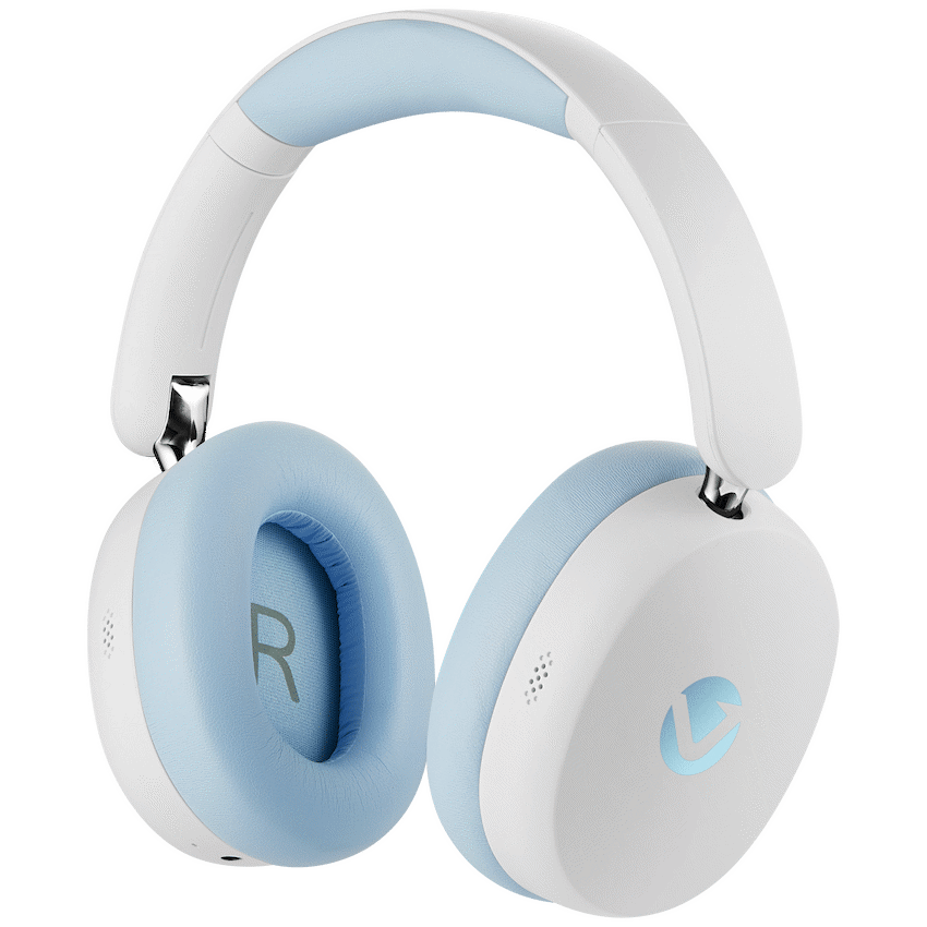 Volkano Lexi Pro Hybric ANC Headphones - Blue/Cream