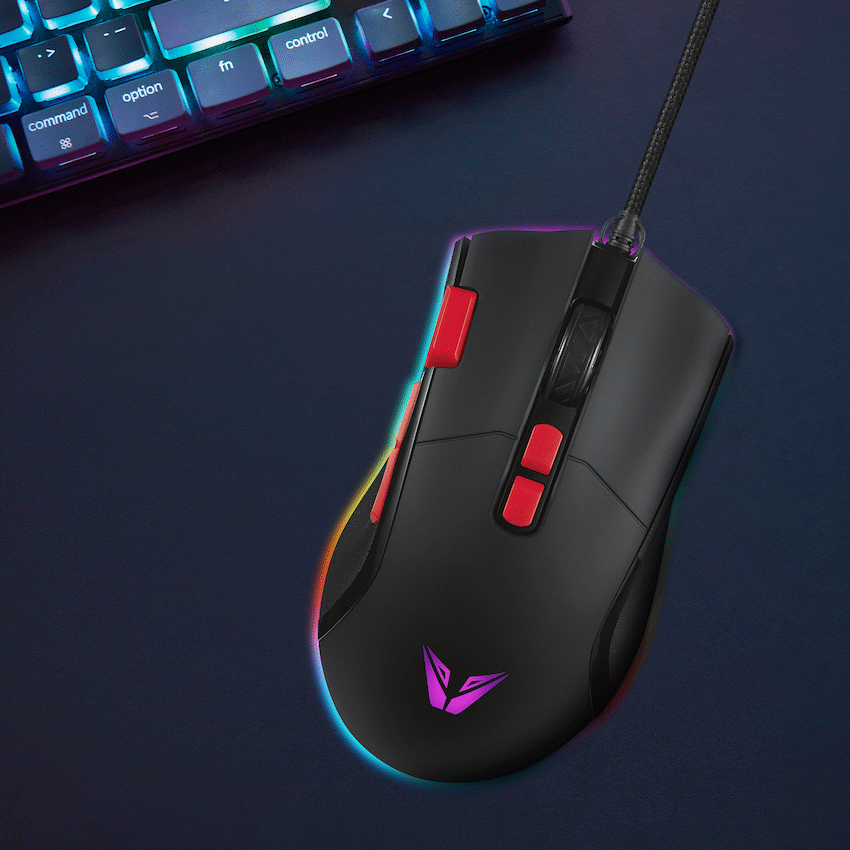 VX Gaming Morpheus Series Wired RGB Mouse with Braided Cable