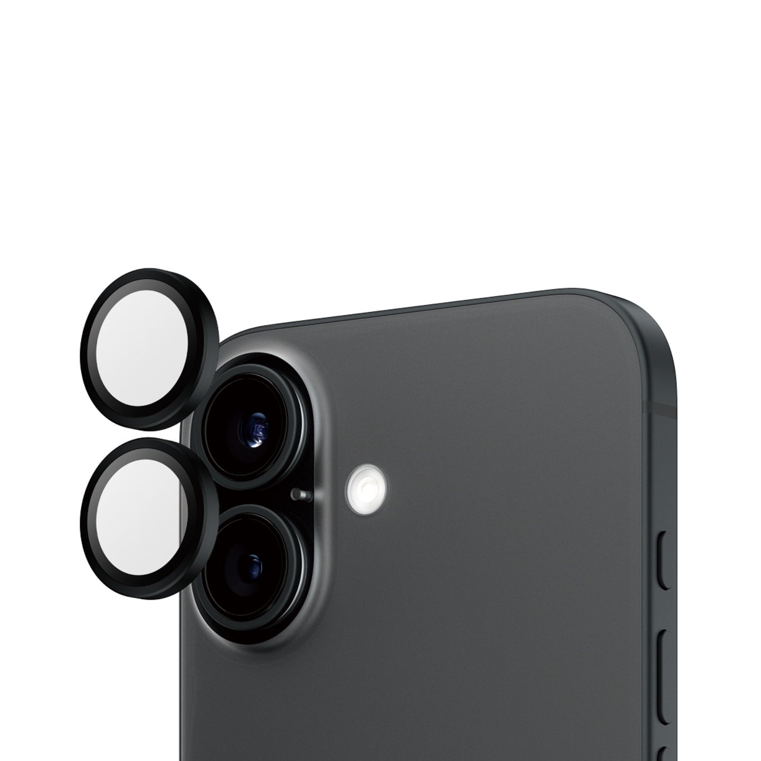PanzerGlass Hoops Lens Screen Protector - Apple iPhone 16 / iPhone 16 Plus - Black