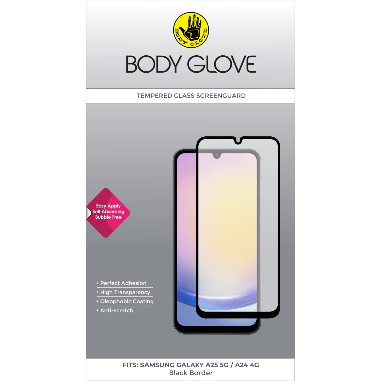Body Glove Tempered Glass Screen Protector - Samsung Galaxy A24 4G