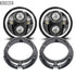 5.7 Inch Universal Jeep Style LED Headlights Plus Mounting Bracket (4-Piece)