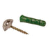 Mirror Dome Screws and Plugs, 4 Pieces