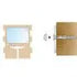 Mirror Dome Screws and Plugs, 4 Pieces