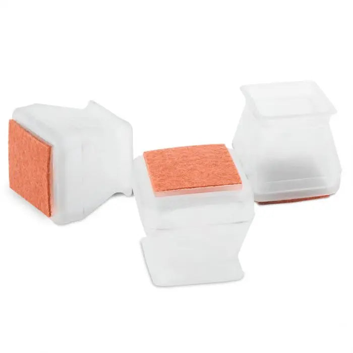 Furniture Leg Protector, Silicone, Square, 4 Pieces