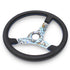 GripForge Leather Steering with Hydrodip Blue & White Graffiti Design – 350mm