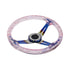 GripForge Resin Gel Design Concave Sports Steering Wheel – 14″ (pink)