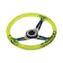 GripForge Resin Gel Design Concave Sports Steering Wheel – 14″ (yellow)