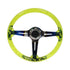 GripForge Resin Gel Design Concave Sports Steering Wheel – 14″ (yellow)