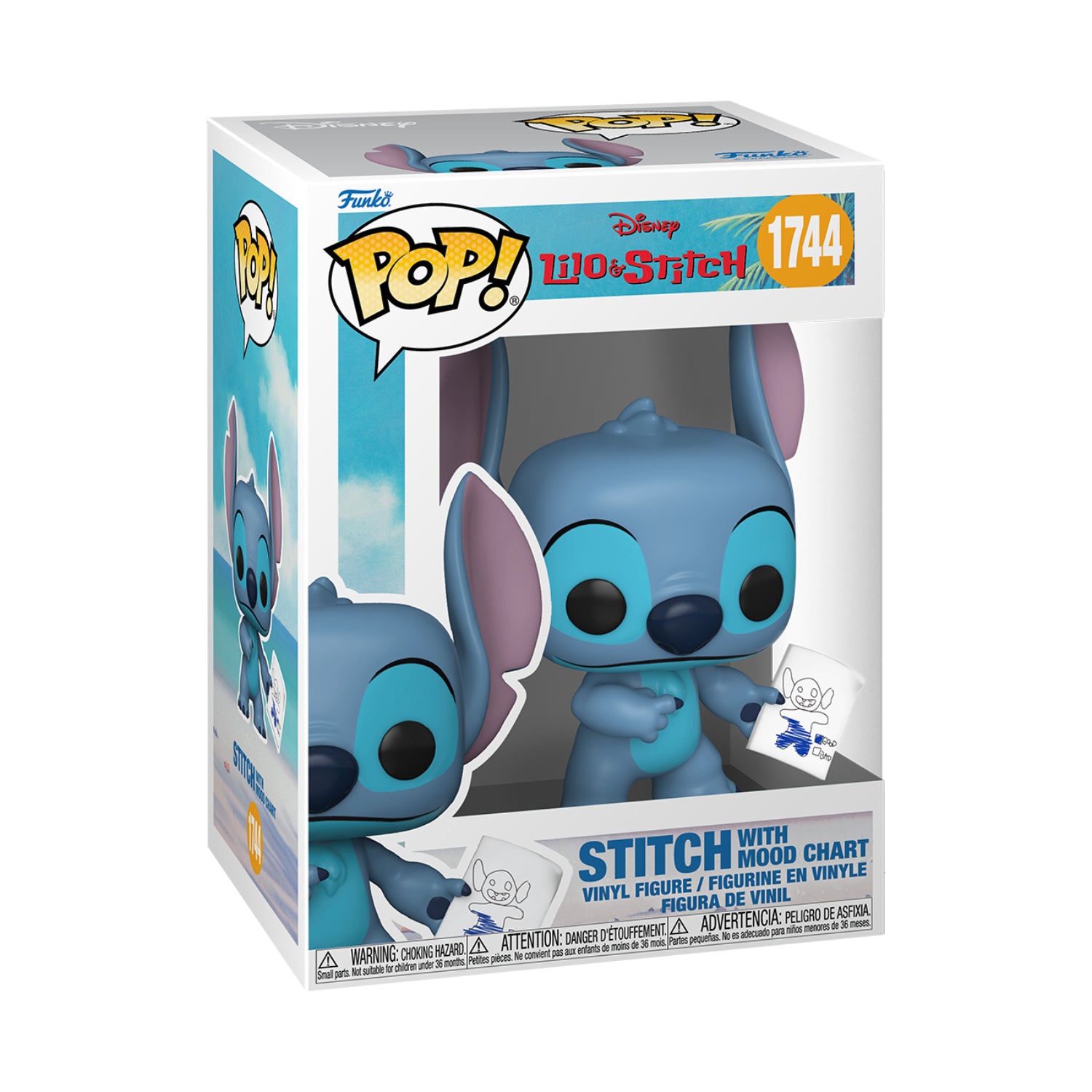 Funko Pop! Disney: Lilo & Stitch - Sticth With Mood Chart