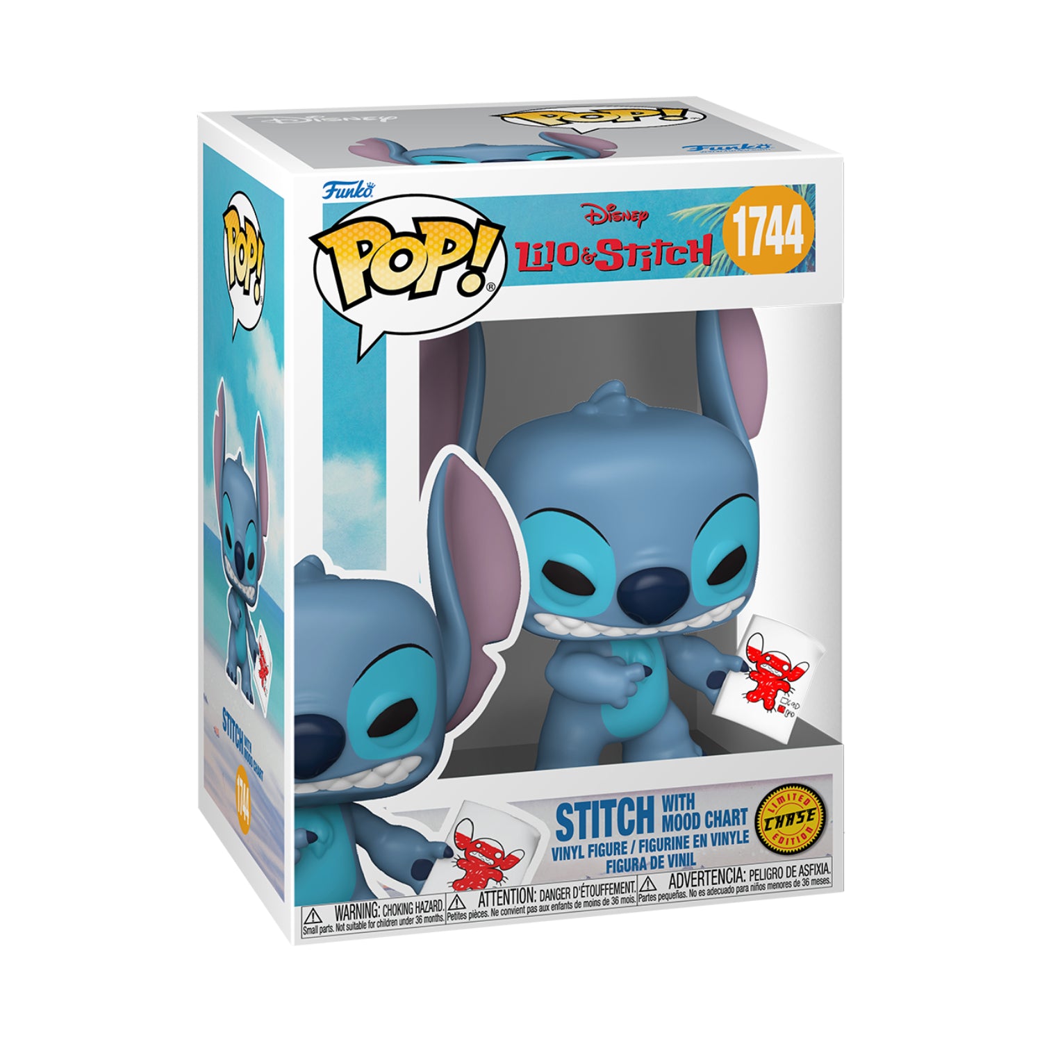 Funko Pop! Disney: Lilo & Stitch - Sticth With Mood Chart
