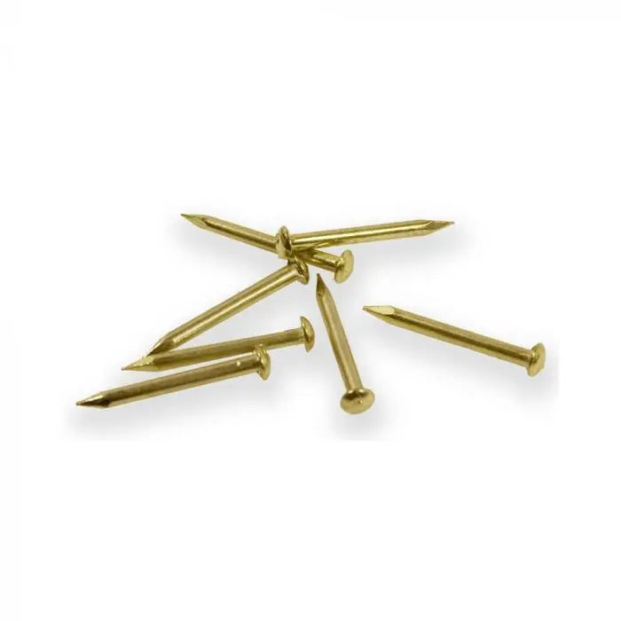 Escutcheon Pins, Brass Plated, 25g