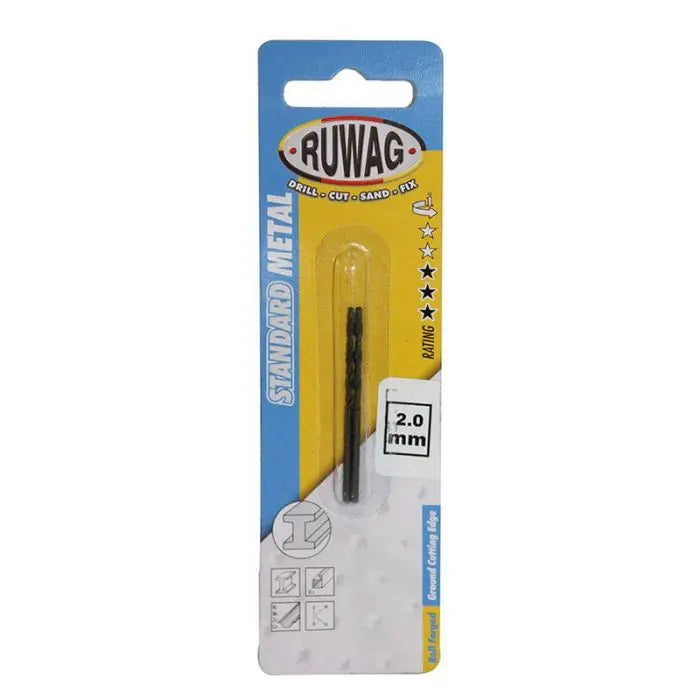 Metal Drill Bit, Ruwag, 2.0mm, 2 Pieces