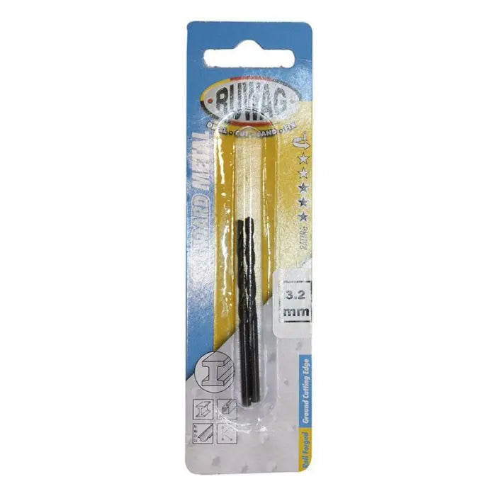 Metal Drill Bit, Ruwag, 3.2mm, 2 Pieces
