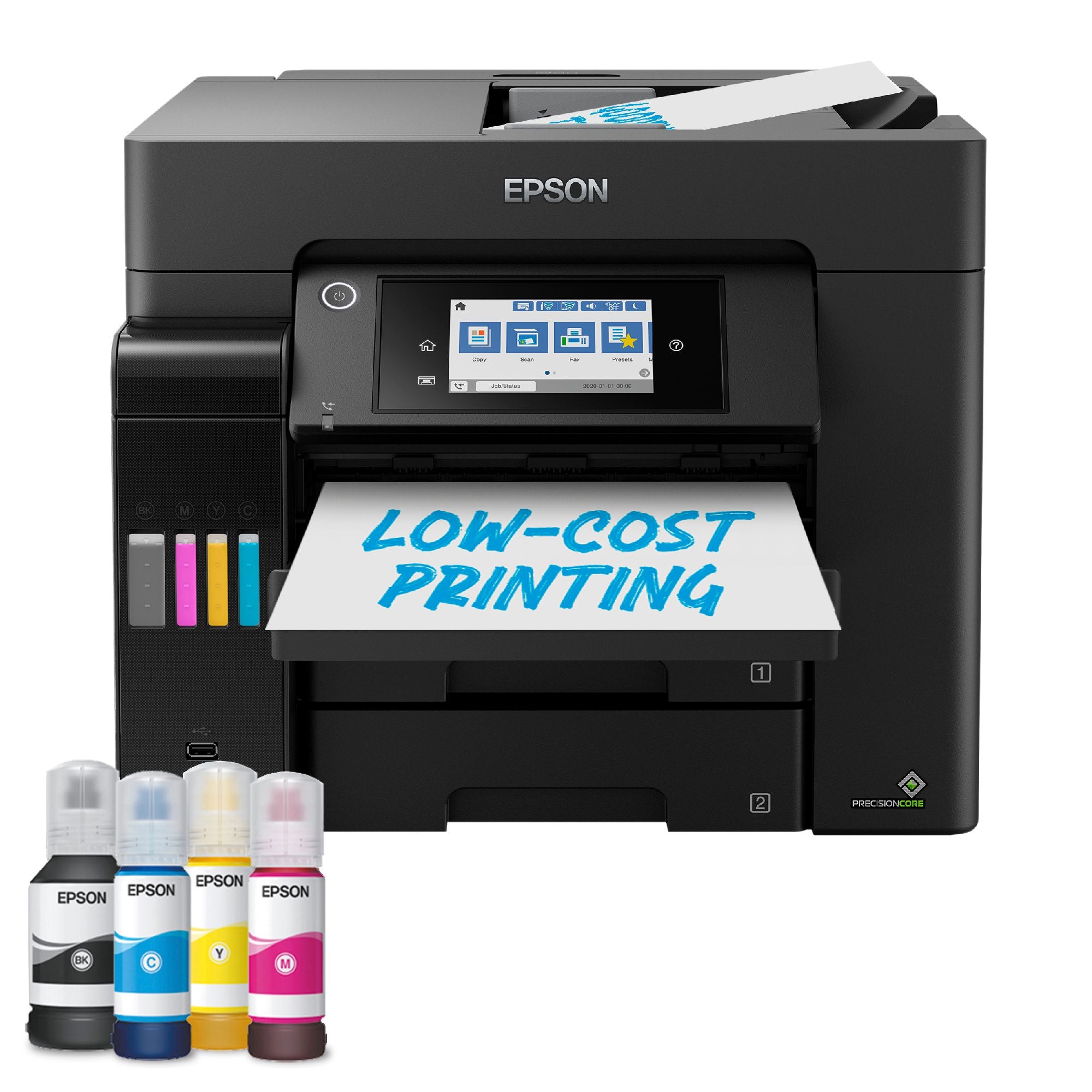 Epson EcoTank L6570 - 25ppm in black and color; Wi-Fi; Wi-Fi Direct; Ethernet & free mobile printing apps; 2x A4 250-sheet front