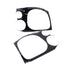 Clear Headlight Guards with Black Trim for Nissan Navara upto 2009