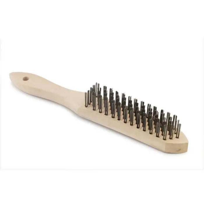 Tolsen Wire Brush, Wooden Handle, 5 Lines, 300mm
