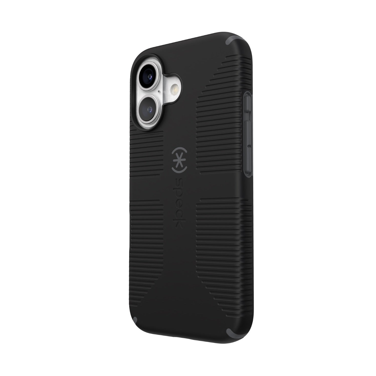 Speck Candyshell Grip MagSafe Case - Apple iPhone 16 - Black & Slate Grey