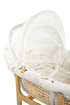Emerald Baby Moses Basket wooden