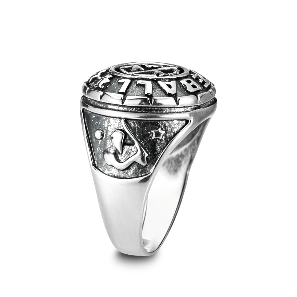 LO5S176- Sterling Silver   Ring without Stone  High Polished(No Plated)