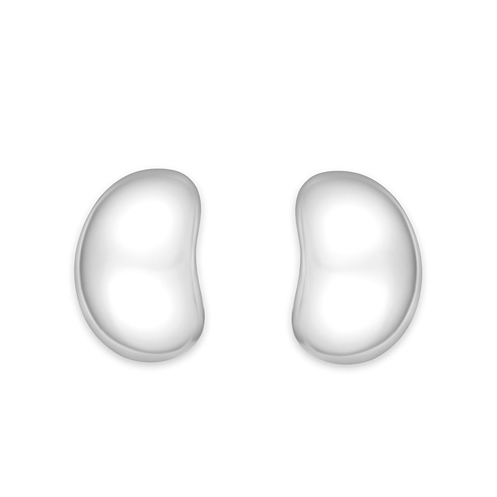 LO5S121 - Sterling Silver  Earrings With  High Polished ( No Plated)