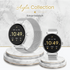 Volkano Ayla Collection Smartwatch with Extra Silicone Strap - Silver