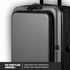 Expandable PP 55cm Carry On Luggage - Dark Grey