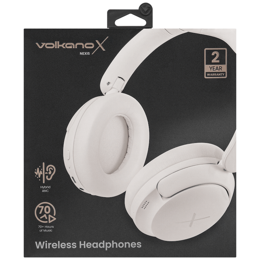 VolkanoX Nexis Hybrid Active Noise Cancelling Headphones - Nude