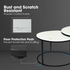 Everfurn Nile Nesting Coffee Table - Marble White