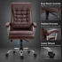 Everfurn Louis High Back Office Chair - Coffee