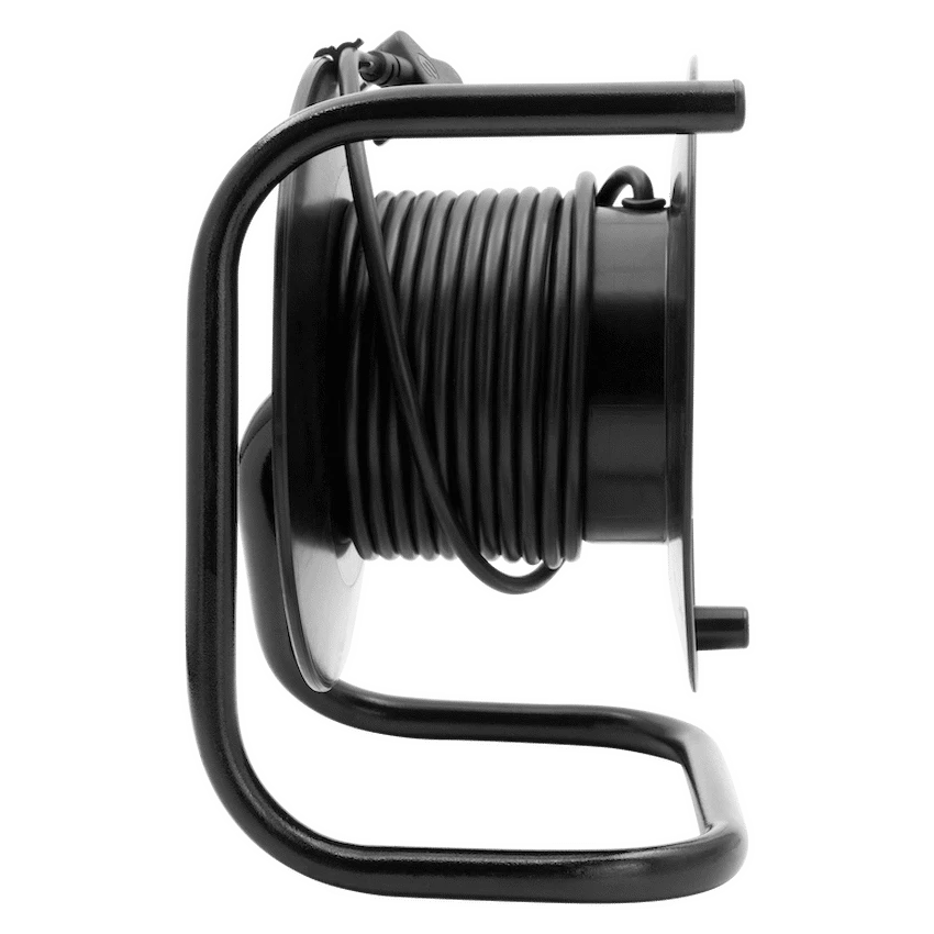 Ellies Heavy Duty Medium Surge Protected Extension Reel 10m - Black