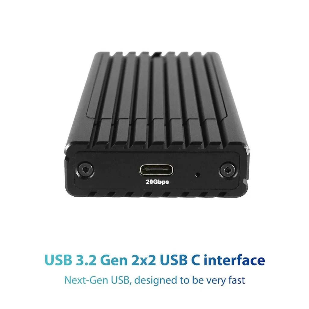 NexStar SX; M.2 NVMe SSD to USB 3.2 Gen2x2; 20G; Type C; Black Enclosure (NST-230C3-BK)
