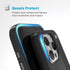 Speck Presidio2 Grip Case - Apple iPhone 16 Pro - Black & Slate Grey