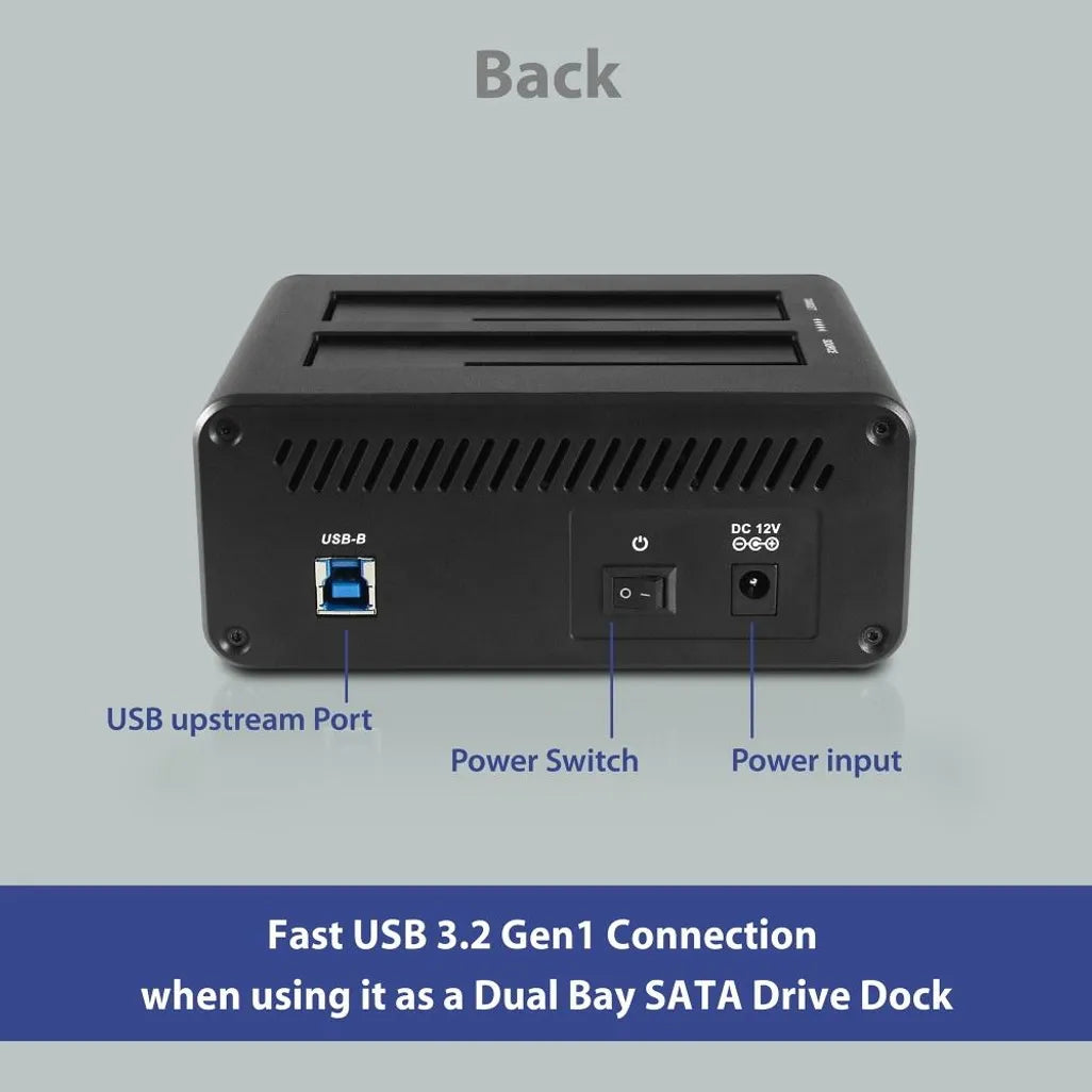 NexStar JX; USB 3.2 Gen1; Dual Bay Dock for SATA Drive with Clone Function