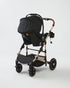 Emerald Baby Compact 3 in 1 Stroller Set with Car Seat & Nappy + Emerald Baby Yara Extra Length Camp Cot