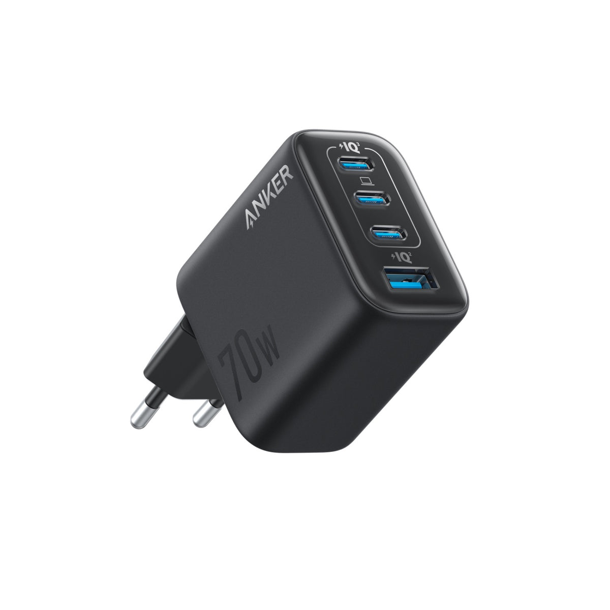 Anker 4 Port Zolo Wall Charger 70W With Cable - Black