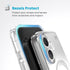 Speck Presidio Perfect Clear MagSafe Case - Apple iPhone 16 - Clear & Chrome