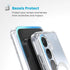 Speck Presidio Perfect Clear Magnet Case - Samsung Galaxy S25 - Clear & Chrome
