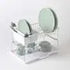 Dish Rack, 2 Tier, White/Stainless Steel