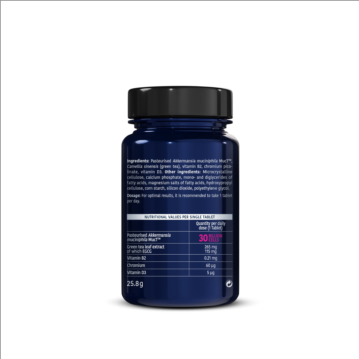 Metagenics Akkermansia Healthy Weight | Optimal Glucose Control | 30 Tablets
