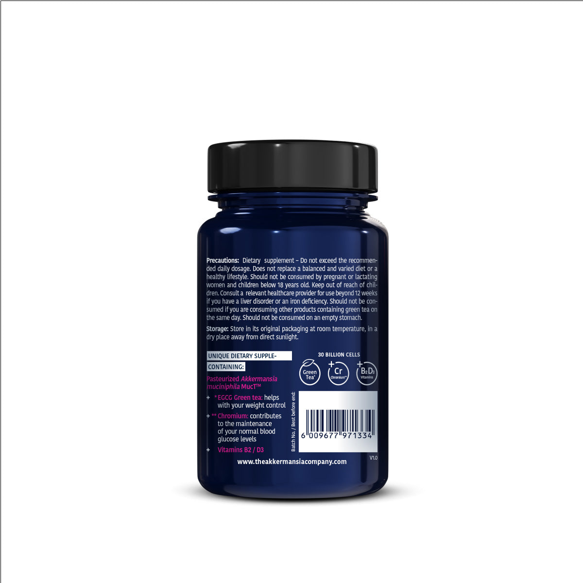 Metagenics Akkermansia Healthy Weight | Optimal Glucose Control | 30 Tablets