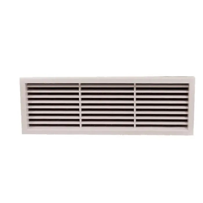 Air Vent, Rectangular, Plastic, White, 128mm x 40mm