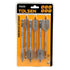 Drill Bit Set, Wood Flat, 6 Pieces