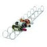 9 Wine Bottle Ring Holder, Chrome Plated
