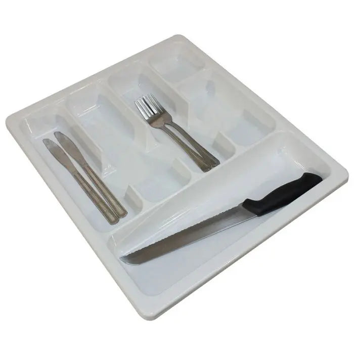 Moulded Cutlery Tray, White, 450 Unit, W355mm x 405mm