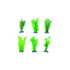 Flamingo Aquarium Plant Plastic Fiji Assorted
